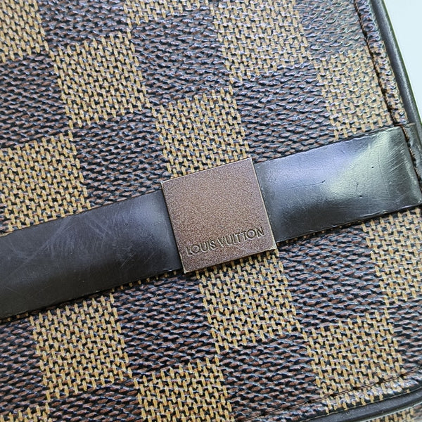 TRIBECA Damier Ebene Coated Canvas Brown