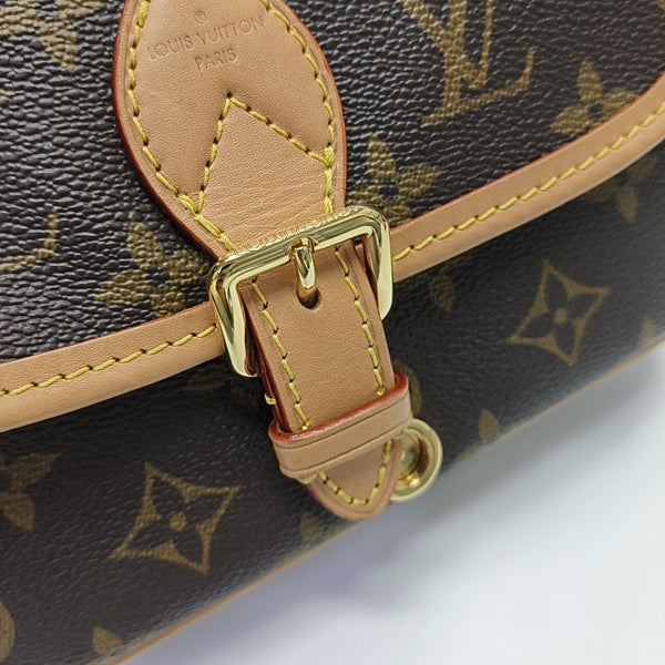 DIANE Nano Monogram Coated Canvas Brown