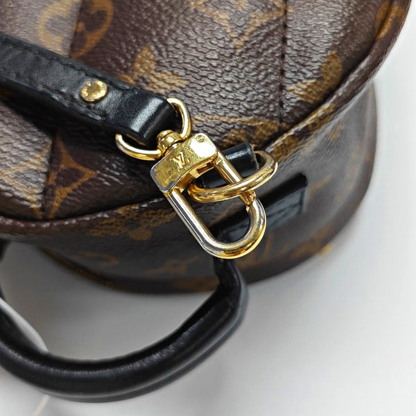 PALM SPRINGS Mini Monogram Coated Canvas Brown