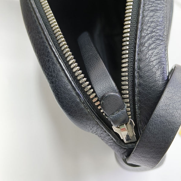 Calfskin Shoulder Bag Black