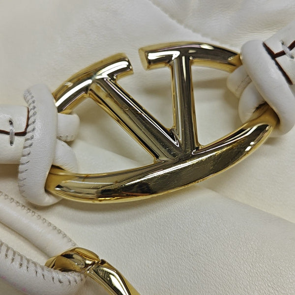 Lambskin Bucket Bag White