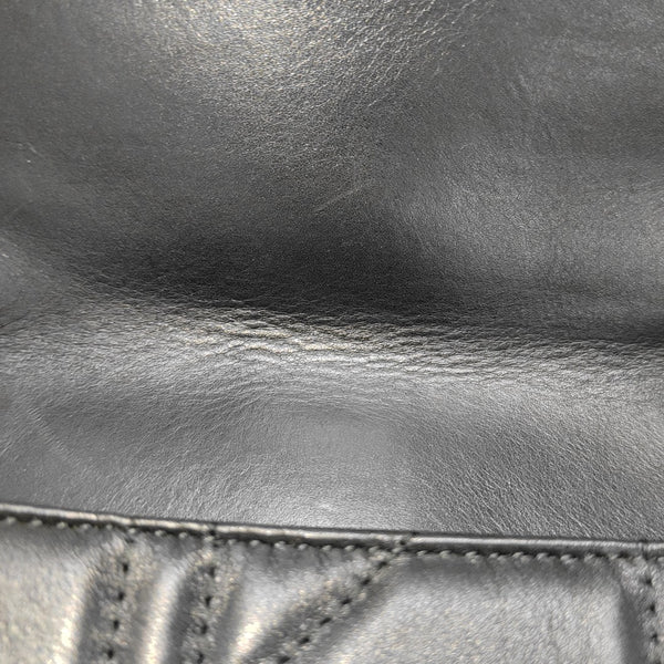 GG Marmont Medium Quilted Calfskin Black