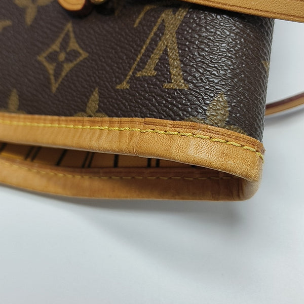 NEVERFULL MM Monogram Coated Canvas Brown