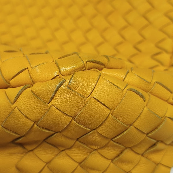 Lambskin Top Handle Bag Yellow