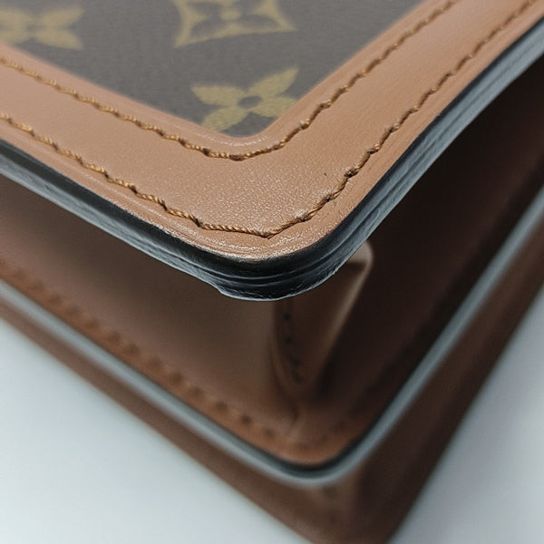 DAUPHINE MM Monogram Coated Canvas Brown