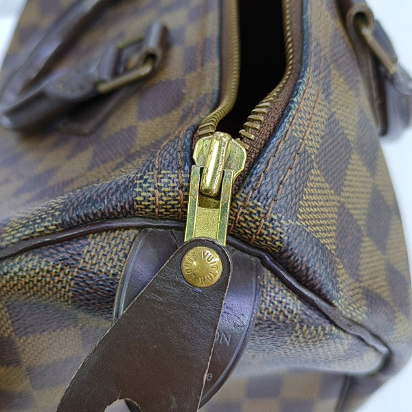 SPEEDY 30 Damier Ebene Coated Canvas Brown