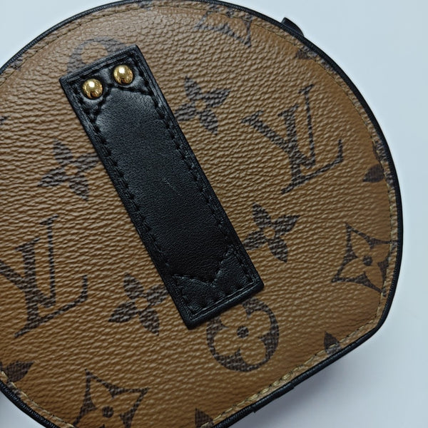 BOITE CHAPEAU Mini Monogram Coated Canvas Brown