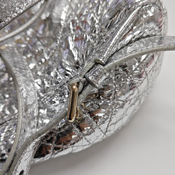 Stardust Small Cannage Calfskin Silver