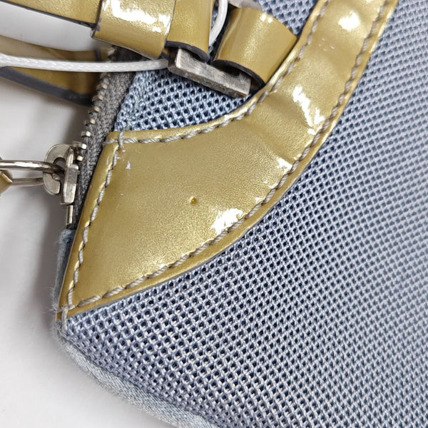 Fabric Top Handle Bag Blue