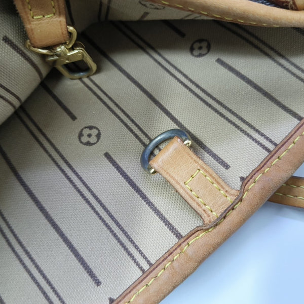 NEVERFULL MM Monogram Coated Canvas Brown