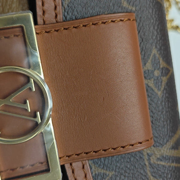DAUPHINE WOC Monogram Coated Canvas Brown