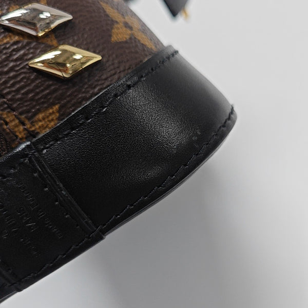 ALMA BB Monogram Coated Canvas Brown