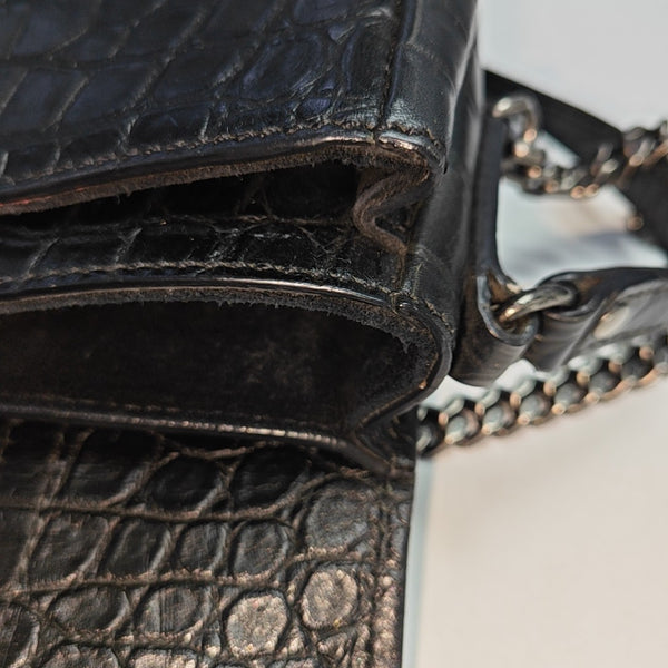 Calfskin Shoulder Bag Black