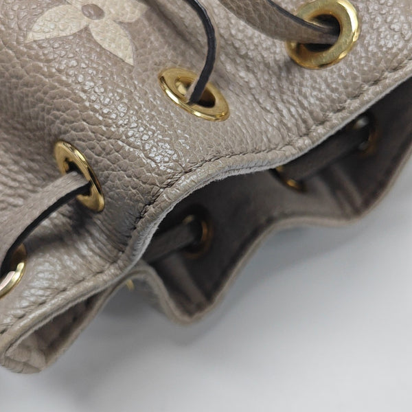 NOÉ Nano Monogram Calfskin Gray