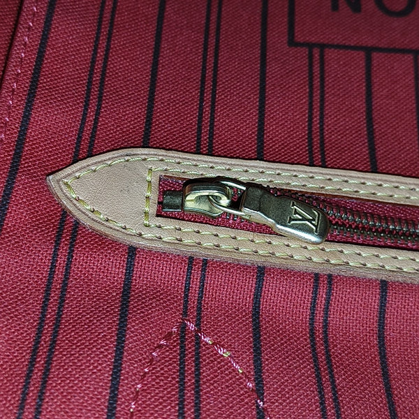 NEVERFULL MM Monogram Coated Canvas Brown