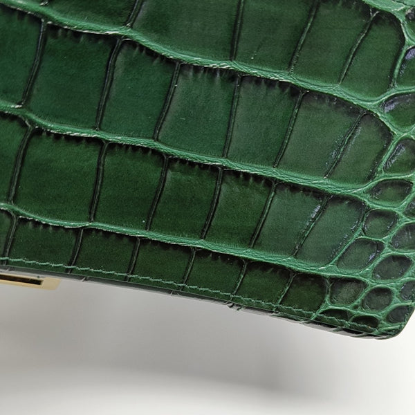 Hourglass S Calfskin Green