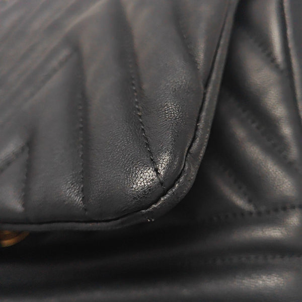 Ginny Quilted Lambskin Black