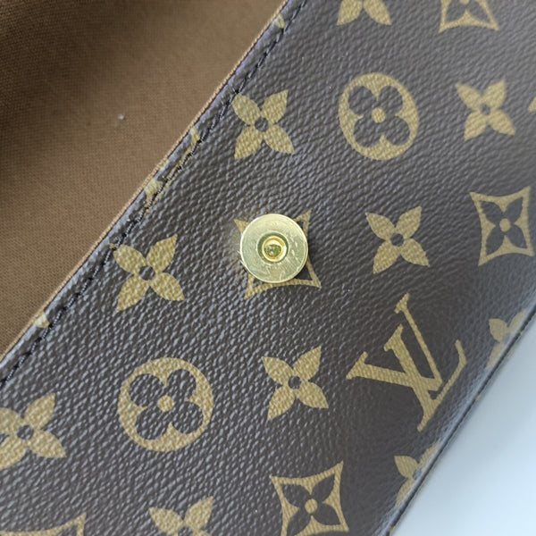IVY Monogram Coated Canvas Brown