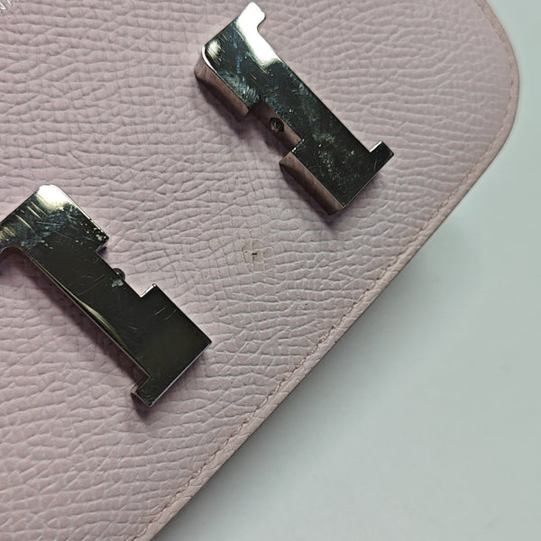 Constance Slim Epsom Pink Card Holder