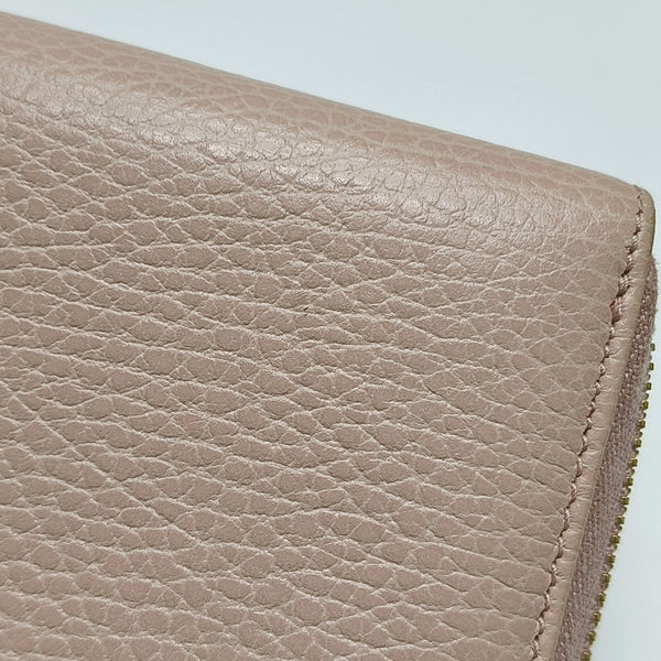 GG Marmont Super Mini Calfskin Pink Wallet