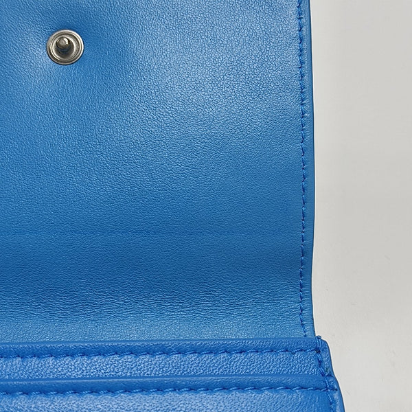 Calfskin Card Holder Blue