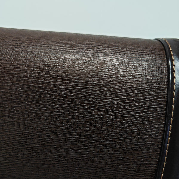Calfskin Top Handle Bag Brown