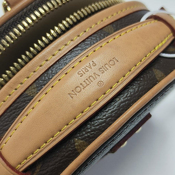 BOITE CHAPEAU Mini Monogram Coated Canvas Brown