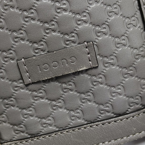 Microguccissima Monogram Calfskin Gray