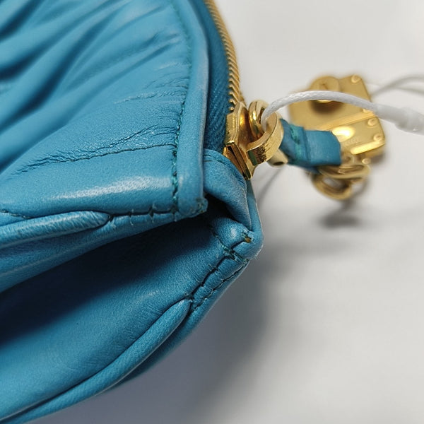 Matelassé Quilted Lambskin Blue