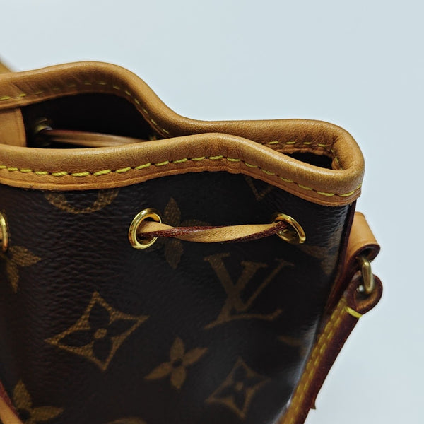NÉONOÉ Nano Monogram Coated Canvas Brown