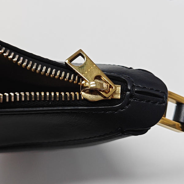 Leather Shoulder Bag Black