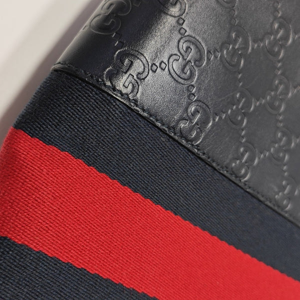 Signature Monogram Calfskin Blue