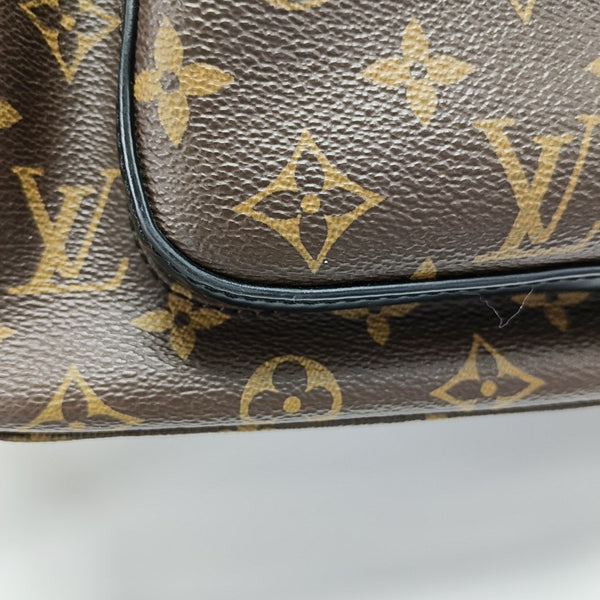 JOSH Monogram Coated Canvas Brown