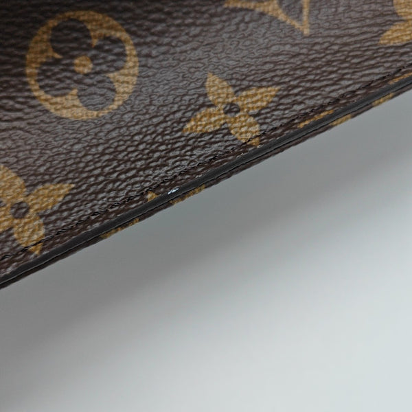 Lily Monogram Coated Canvas Brown
