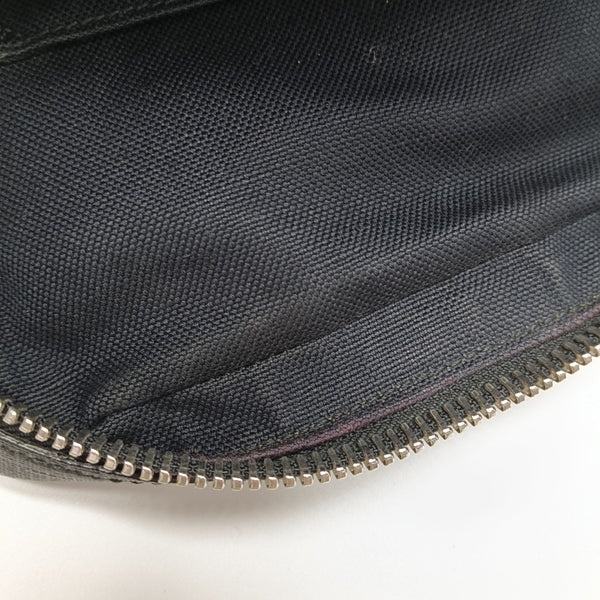 Monogram Coated Canvas Shoulder Bag Black