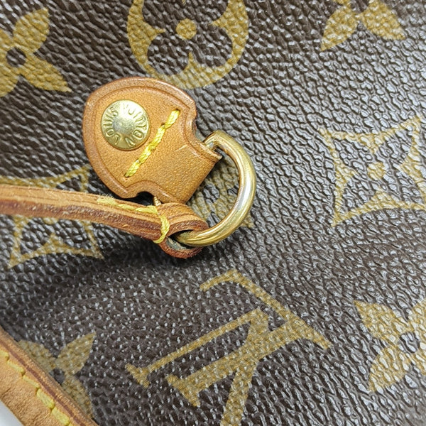 NEVERFULL MM Monogram Coated Canvas Brown
