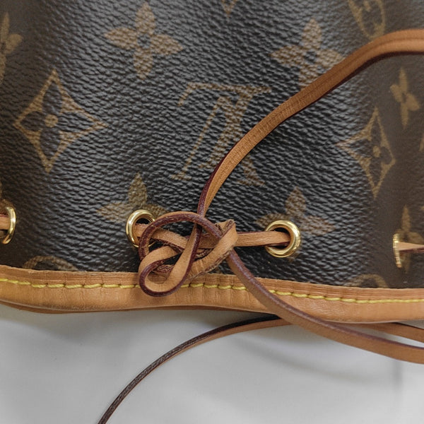 NÉONOÉ Nano Monogram Coated Canvas Brown
