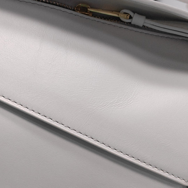 Puzzle Small Calfskin White