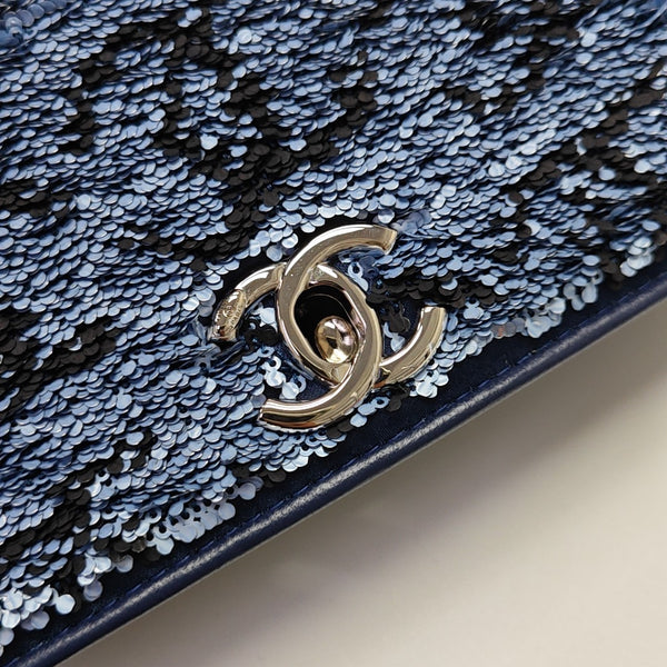 Sequins Shoulder Bag Blue
