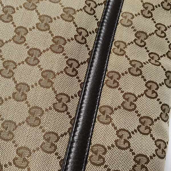 Monogram Canvas Shoulder Bag Brown