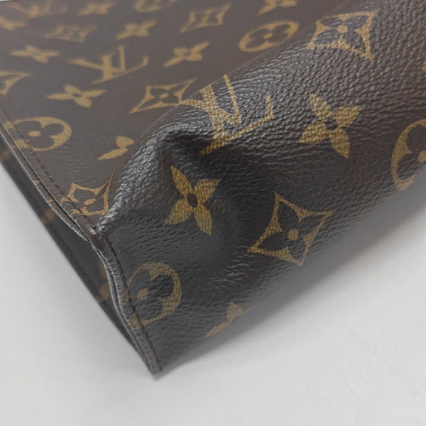 TOILET POCKET 26 Monogram Coated Canvas Brown