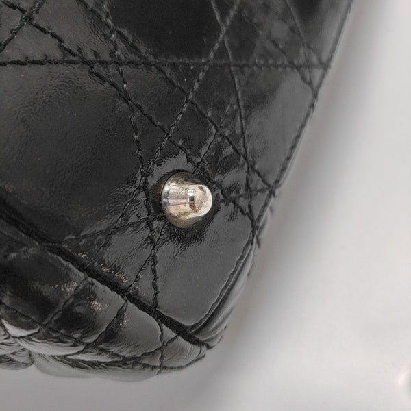 Dior Soft Cannage Patent Leather Black