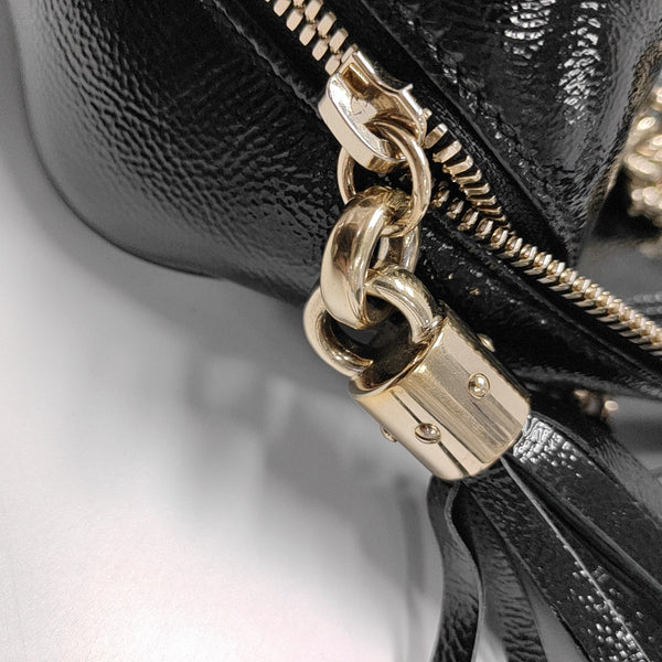 Soho Large Patent Leather Black