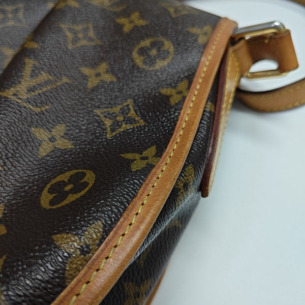 MENILMONTANT MM Monogram Coated Canvas Brown