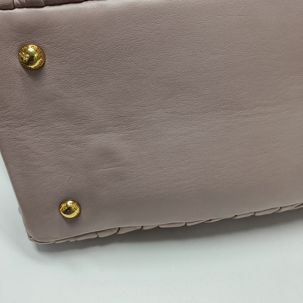 Quilted Lambskin Tote Bag Pink