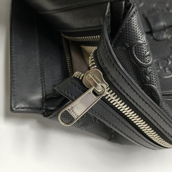 Monogram Calfskin Tote Bag Black