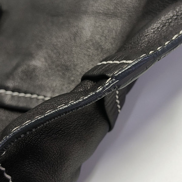Lambskin Top Handle Bag Black
