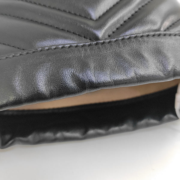 GG Marmont Mini Quilted Calfskin Black