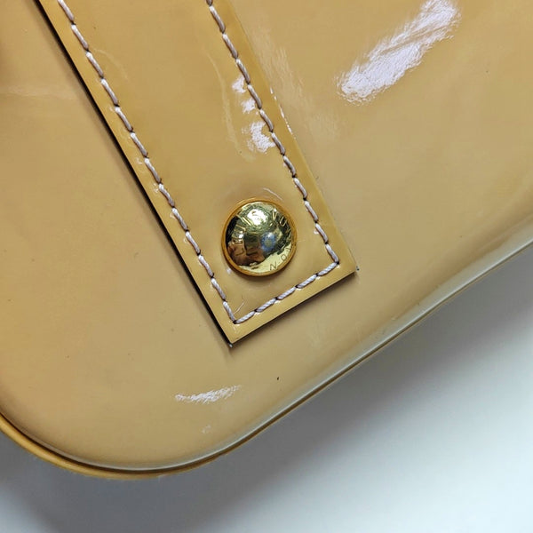 ALMA BB Monogram Patent Leather Yellow