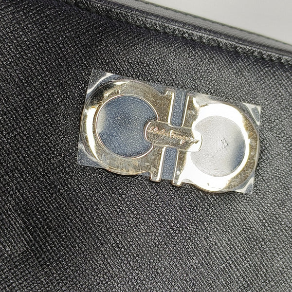 Gancini Calfskin Black Wallet